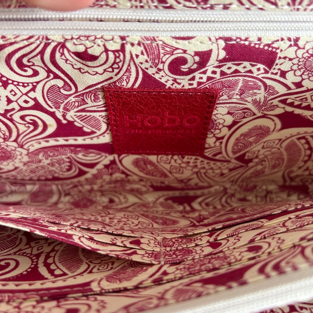 HOBO International Alena Clutch Handbag Lime Green Kiss Lock NWT Artsy Retro Mod - Picture 6 of 8